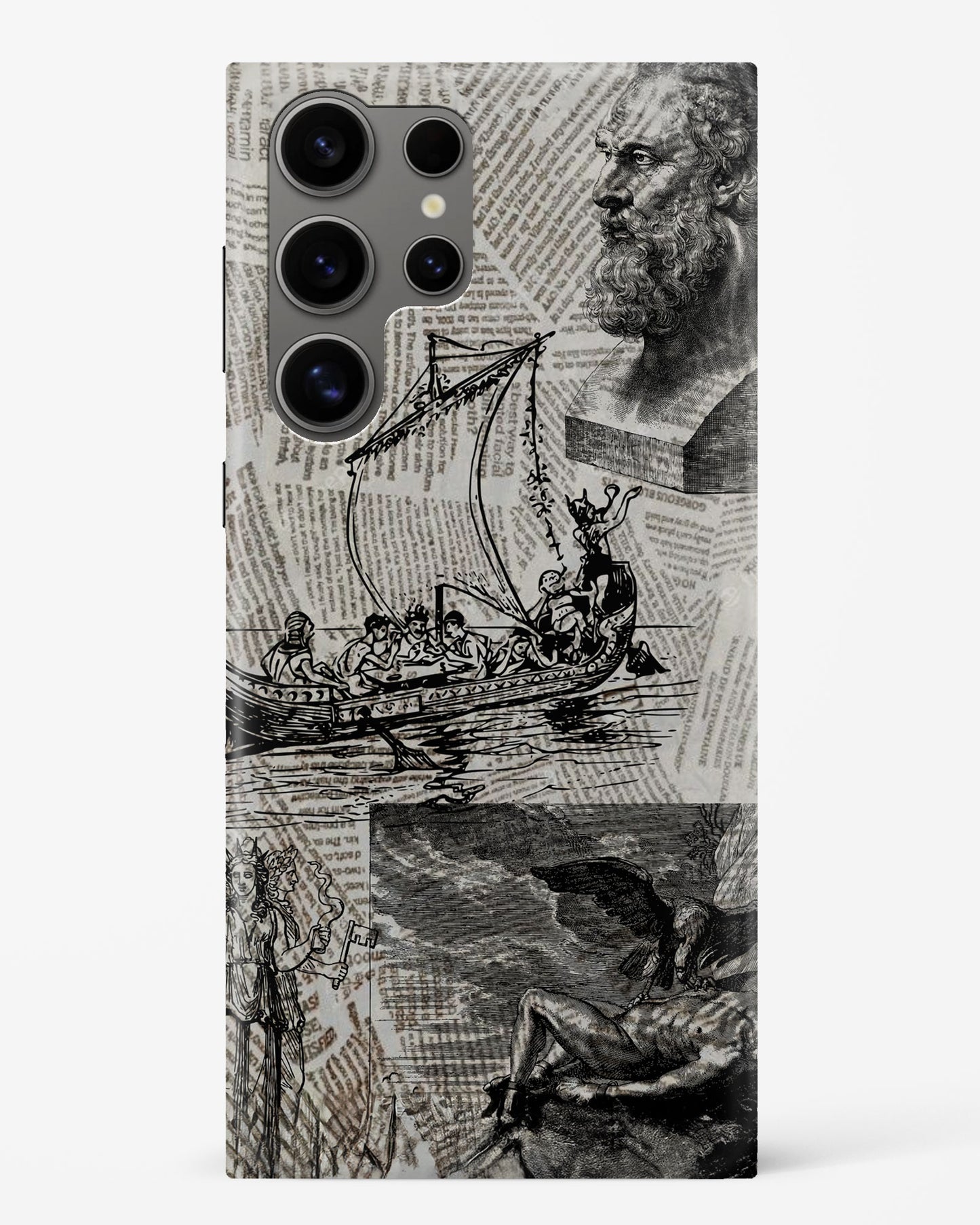 Aesthetic Newspaper Samsung Phone Case