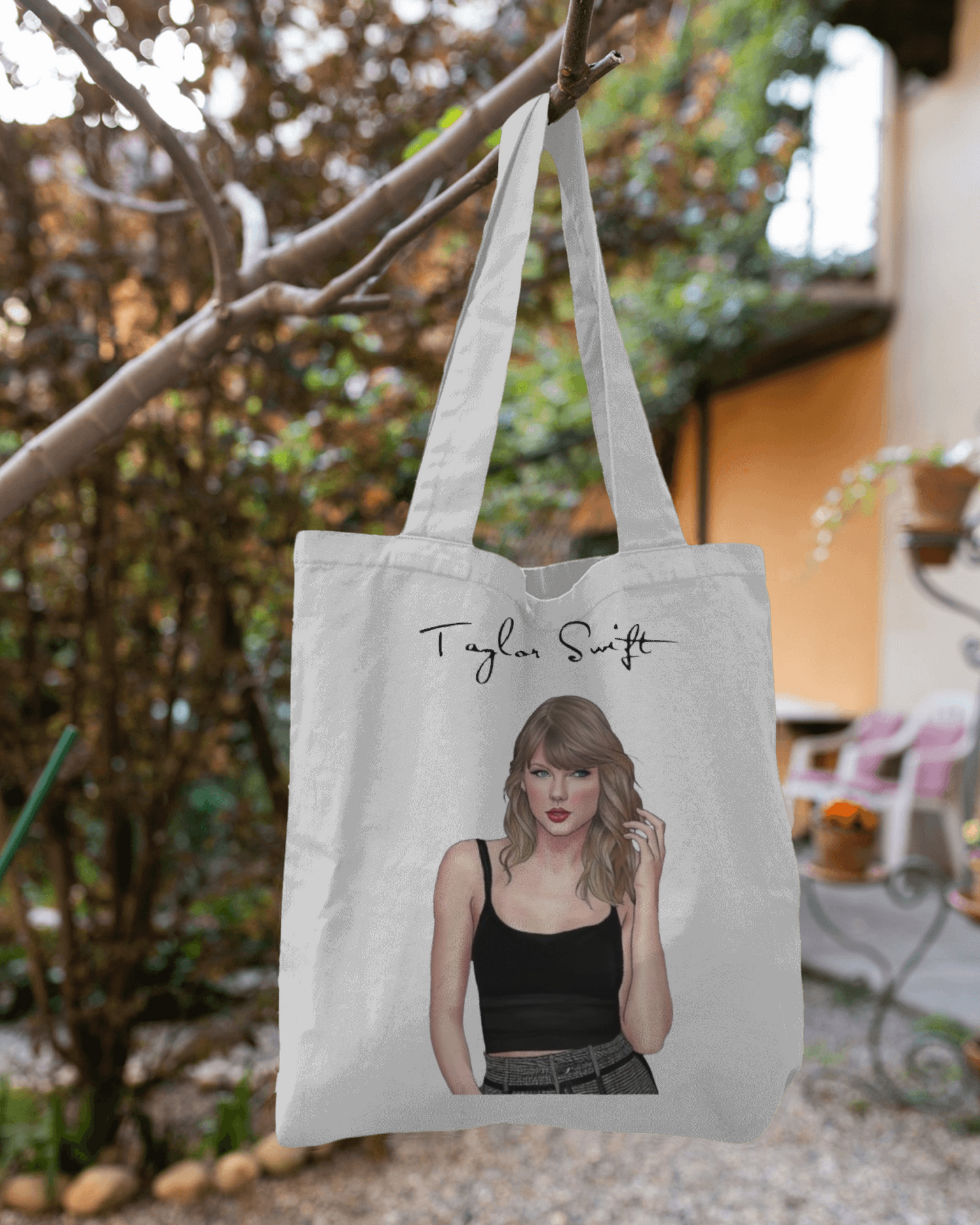 "TAYLOR SWIFT" TOTE BAG ZIPPER