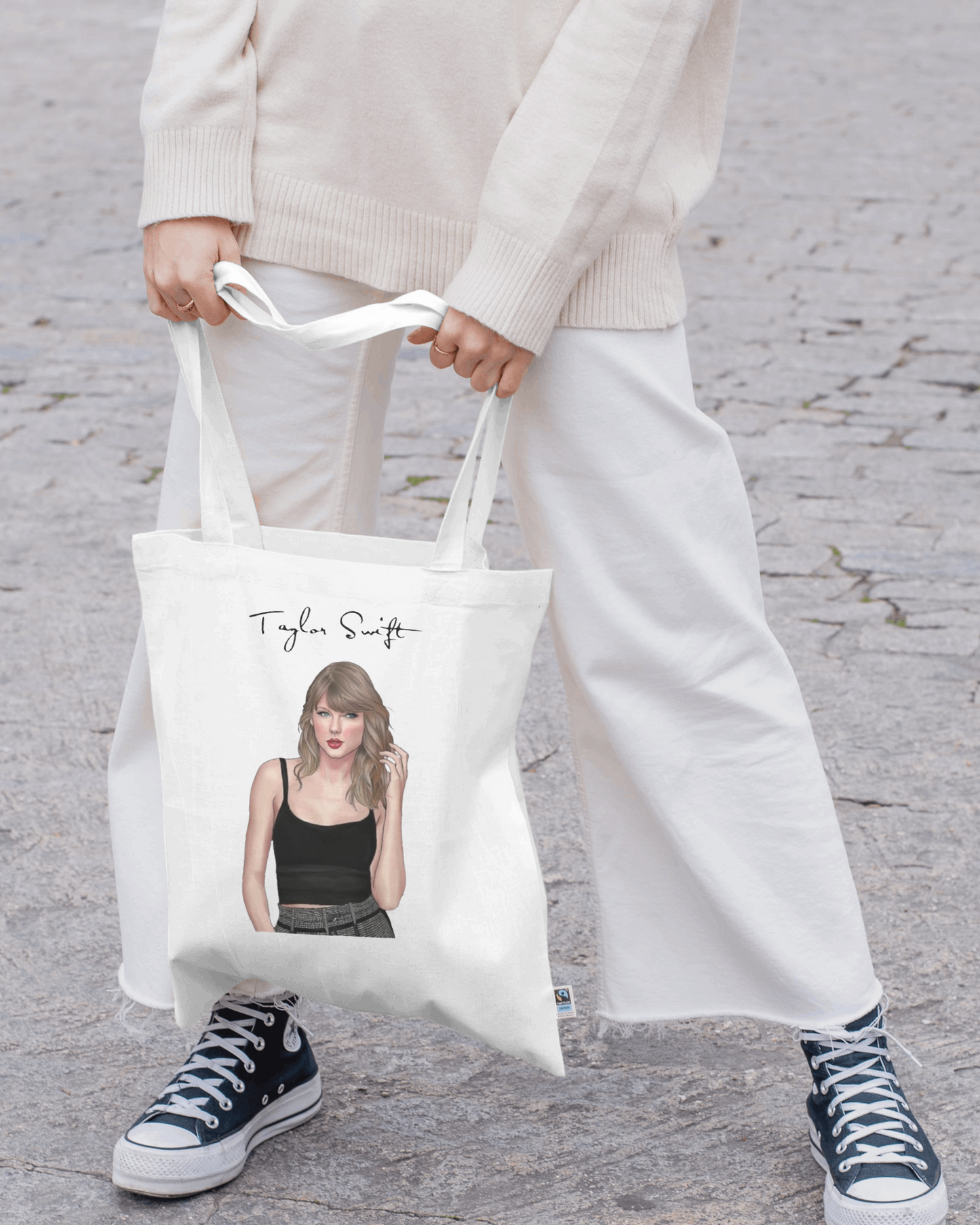 "TAYLOR SWIFT" TOTE BAG ZIPPER