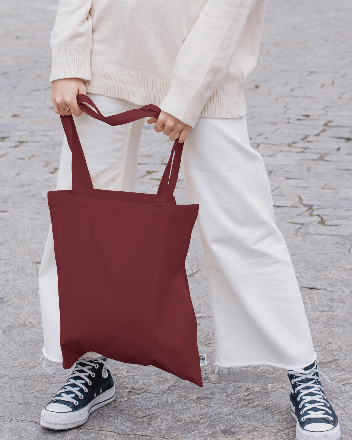 MARRON TOTE BAG WITH ZIP