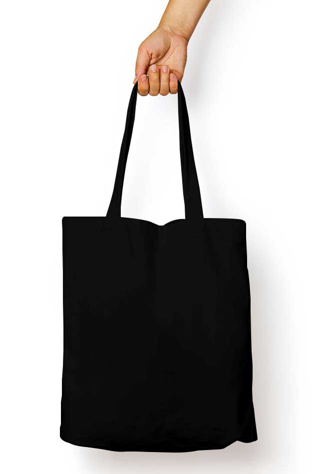 BLACK TOTE BAG WITH ZIP